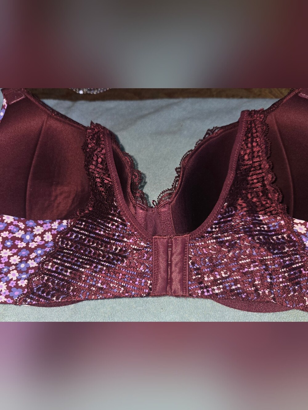 Maidenform Floral Print Bra Sz 40C - Picture 8 of 9